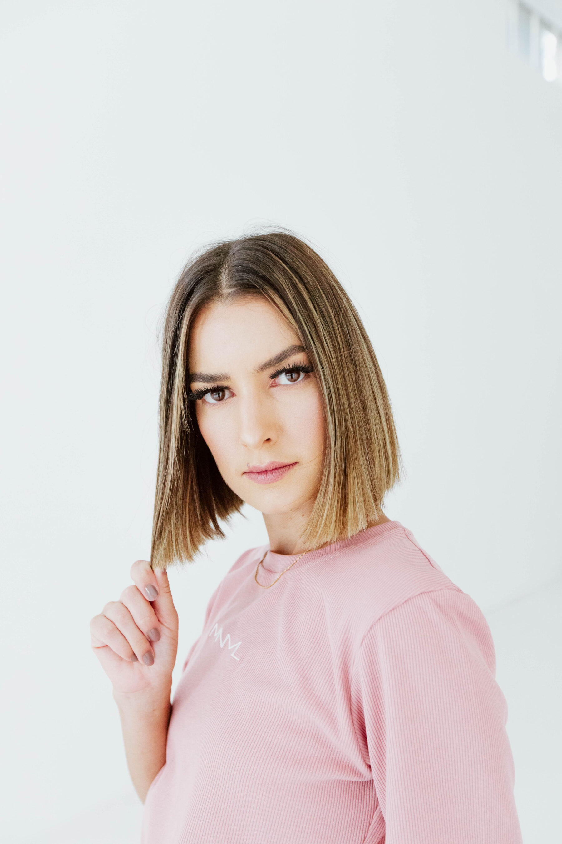 Essential Cropped Tee – Dusty Pink
